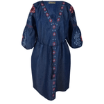 Fashion, accesorii si bijuterii - Femei - Imbracaminte femei - Rochii femei - Rochie traditionala dama R, albastru/rosu , marimea S - Infinity.ro