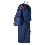 Fashion, accesorii si bijuterii - Femei - Imbracaminte femei - Rochii femei - Rochie traditionala dama R, albastru/rosu , marimea S - Infinity.ro