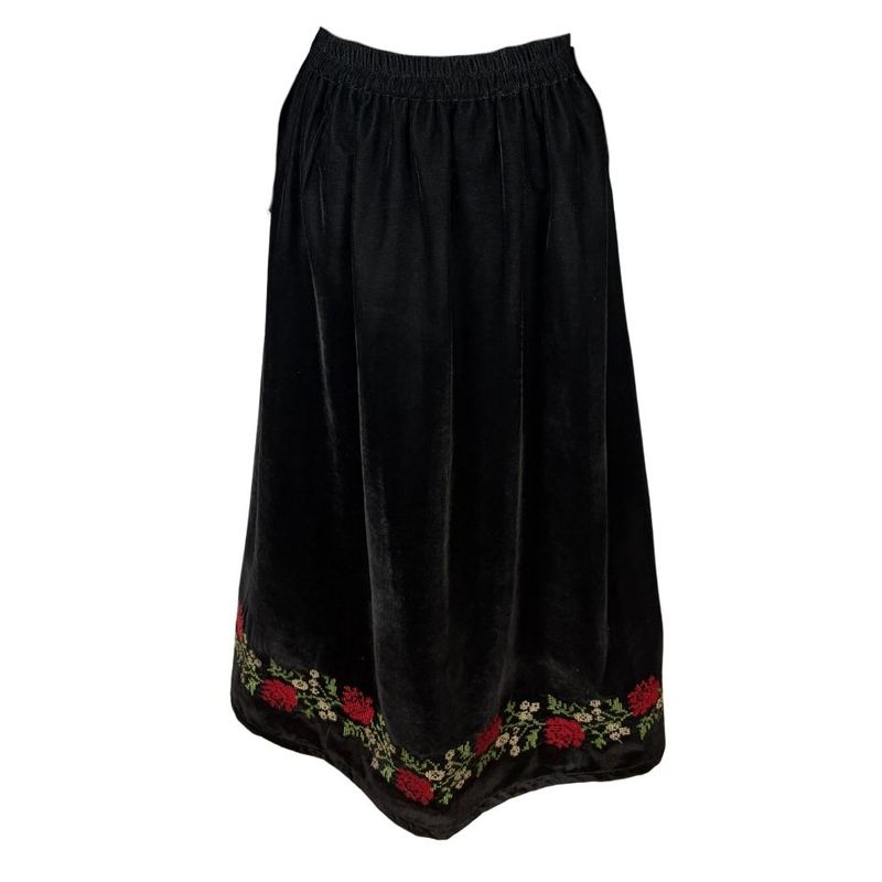 Fashion, accesorii si bijuterii - Femei - Imbracaminte femei - Fuste femei - Fusta dama A26 negru/rosu , marime S - Infinity.ro