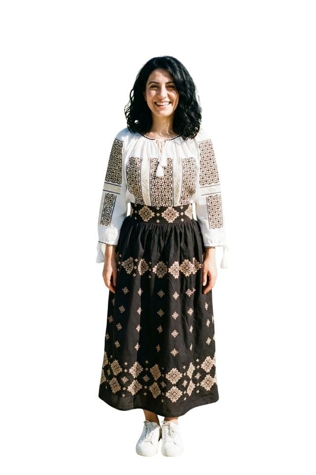 Fusta dama A26 negru , marime S