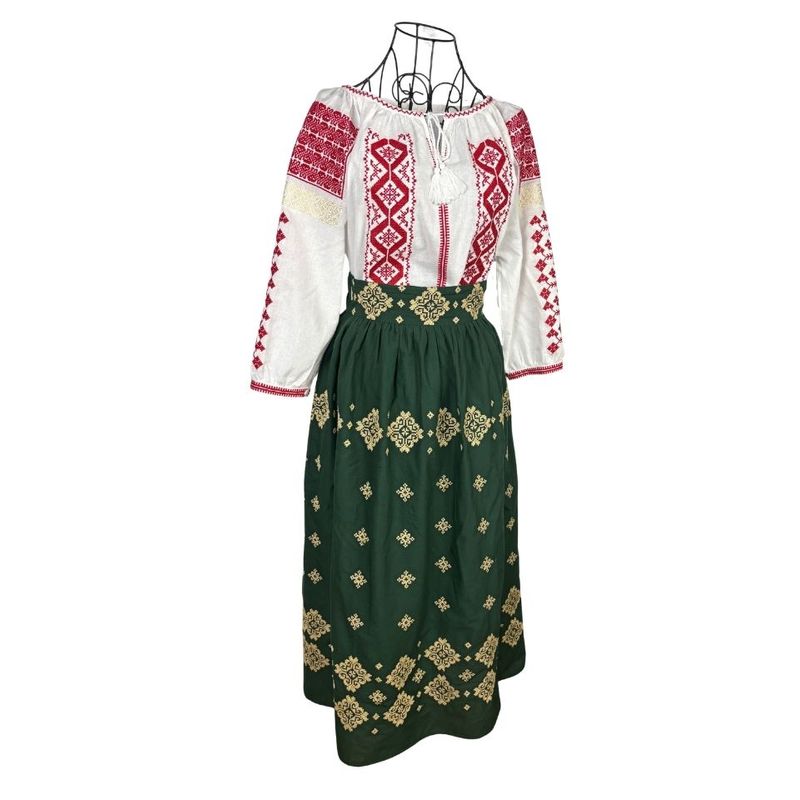 Fashion, accesorii si bijuterii - Femei - Imbracaminte femei - Fuste femei - Fusta dama A26 verde , marime S - Infinity.ro