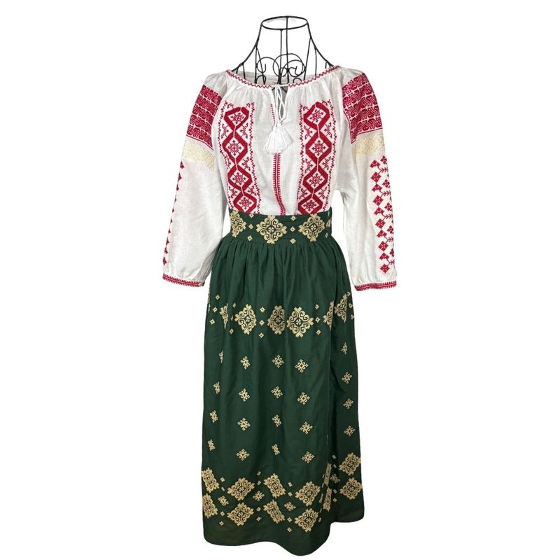 Fashion, accesorii si bijuterii - Femei - Imbracaminte femei - Fuste femei - Fusta dama A26 verde , marime XL - Infinity.ro