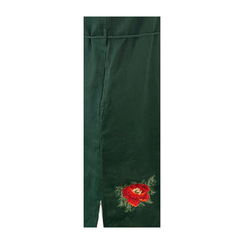 Fashion, accesorii si bijuterii - Femei - Imbracaminte femei - Rochii femei - Rochie casual dama R777, verde/rosu , marime L, verde/rosu - Infinity.ro