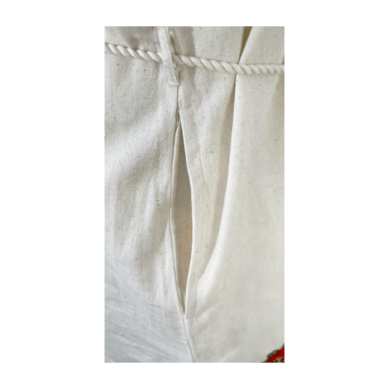 Fashion, accesorii si bijuterii - Femei - Imbracaminte femei - Rochii femei - Rochie casual dama R777,  bej/rosu , marime L, bej/rosu - Infinity.ro