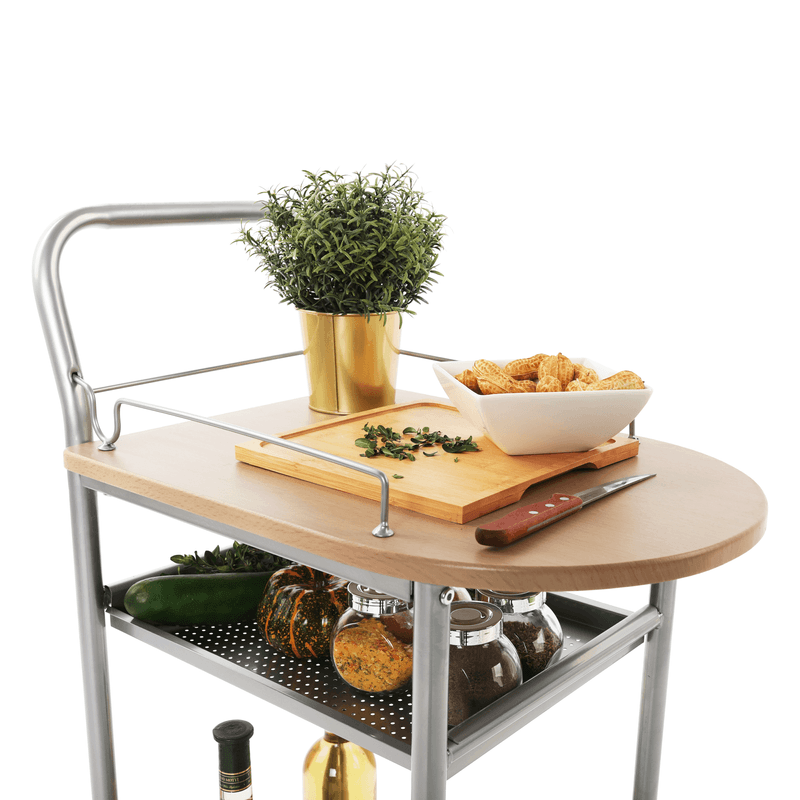 Casa si Gradina - Mobilier - Mese si birouri - Masute de cafea - Masuta de servire, fag/argintie, LIMA - Infinity.ro