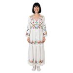Fashion, accesorii si bijuterii - Femei - Imbracaminte femei - Rochii femei - Rochie dama casual A26 alb , marimea S - Infinity.ro