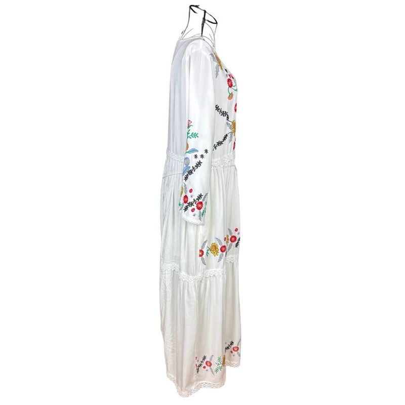 Fashion, accesorii si bijuterii - Femei - Imbracaminte femei - Rochii femei - Rochie dama casual A26 alb , marimea S - Infinity.ro