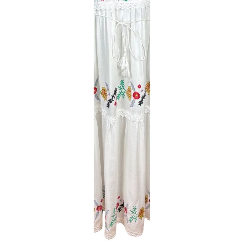 Fashion, accesorii si bijuterii - Femei - Imbracaminte femei - Rochii femei - Rochie dama casual A26 alb , marimea S - Infinity.ro