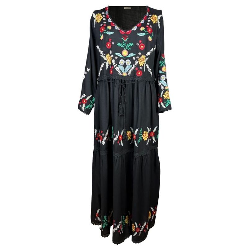 Fashion, accesorii si bijuterii - Femei - Imbracaminte femei - Rochii femei - Rochie dama casual A26 negru , marimea 2XL - Infinity.ro