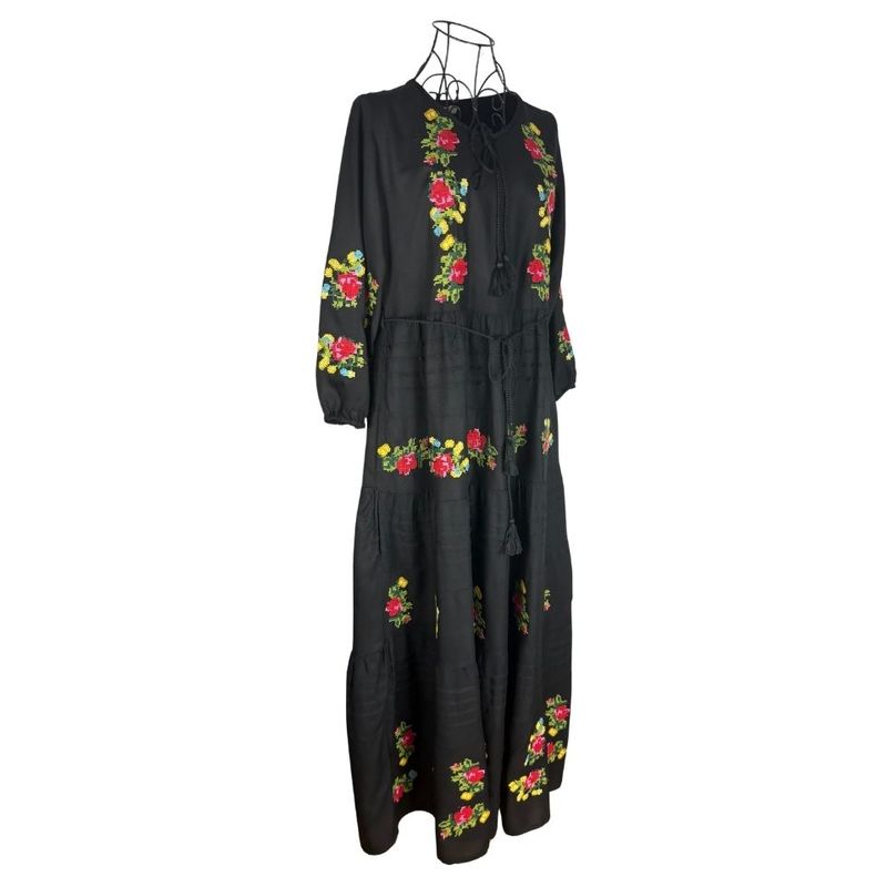 Fashion, accesorii si bijuterii - Femei - Imbracaminte femei - Rochii femei - Rochie dama S25 negru/galben , marimea 2XL - Infinity.ro