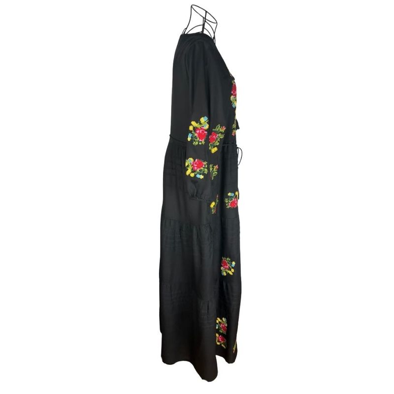 Fashion, accesorii si bijuterii - Femei - Imbracaminte femei - Rochii femei - Rochie dama S25 negru/galben , marimea 2XL - Infinity.ro