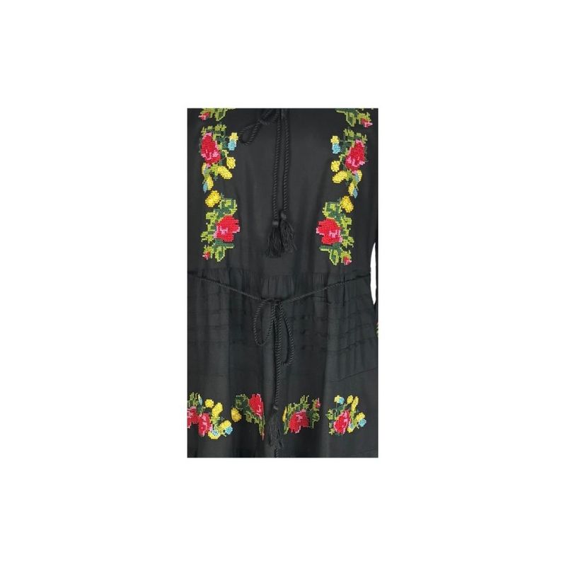 Fashion, accesorii si bijuterii - Femei - Imbracaminte femei - Rochii femei - Rochie dama S25 negru/galben , marimea 2XL - Infinity.ro