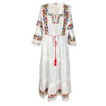 Fashion, accesorii si bijuterii - Femei - Imbracaminte femei - Rochii femei - Rochie dama S25 alb/verde , marimea XL - Infinity.ro
