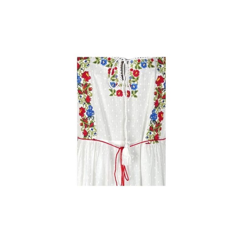 Fashion, accesorii si bijuterii - Femei - Imbracaminte femei - Rochii femei - Rochie dama S25 alb/verde , marimea XL - Infinity.ro