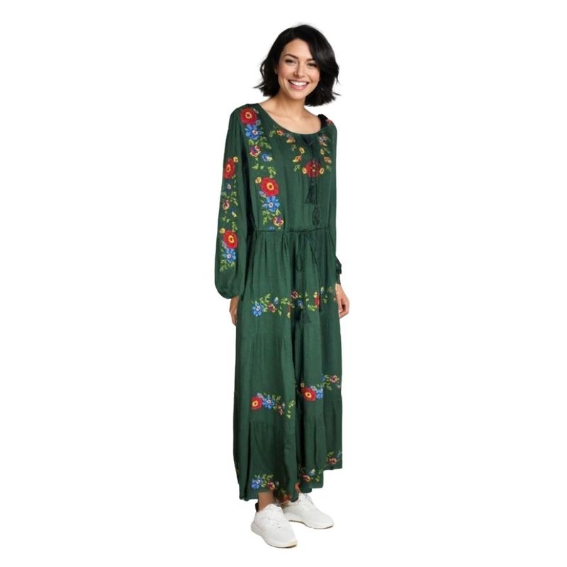 Fashion, accesorii si bijuterii - Femei - Imbracaminte femei - Rochii femei - Rochie dama S25 verde , marimea XL - Infinity.ro