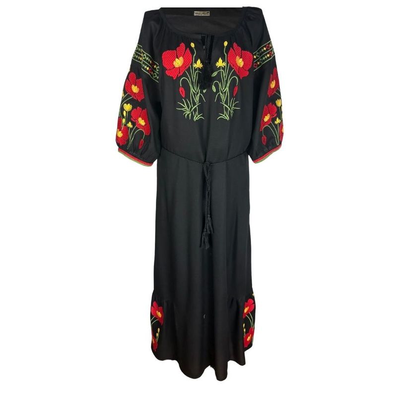 Fashion, accesorii si bijuterii - Femei - Imbracaminte femei - Rochii femei - Rochie dama S25 negru/rosu , marimea S - Infinity.ro