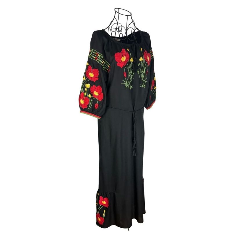 Fashion, accesorii si bijuterii - Femei - Imbracaminte femei - Rochii femei - Rochie dama S25 negru/rosu , marimea S - Infinity.ro