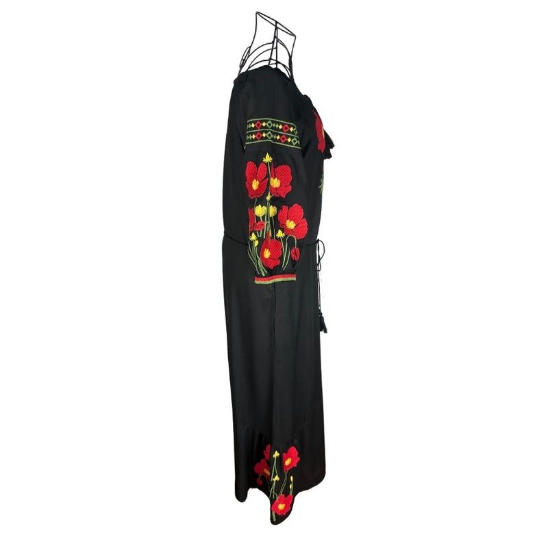 Fashion, accesorii si bijuterii - Femei - Imbracaminte femei - Rochii femei - Rochie dama S25 negru/rosu , marimea S - Infinity.ro