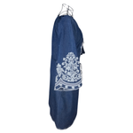 Fashion, accesorii si bijuterii - Femei - Imbracaminte femei - Rochii femei - Rochie traditionala dama R, albastru/alb , marimea S - Infinity.ro