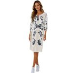 Fashion, accesorii si bijuterii - Femei - Imbracaminte femei - Rochii femei - Rochie traditionala dama R25 alb/albastru , marimea M - Infinity.ro