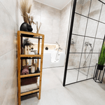 Casa si Gradina - Mobilier - Biblioteci si rafturi - Rafturi - Etajera cu 4 rafturi, natural / negru, NAOKO - Infinity.ro