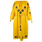Fashion, accesorii si bijuterii - Femei - Imbracaminte femei - Rochii femei - Rochie dama casual RDF, galben , marimea XL - Infinity.ro