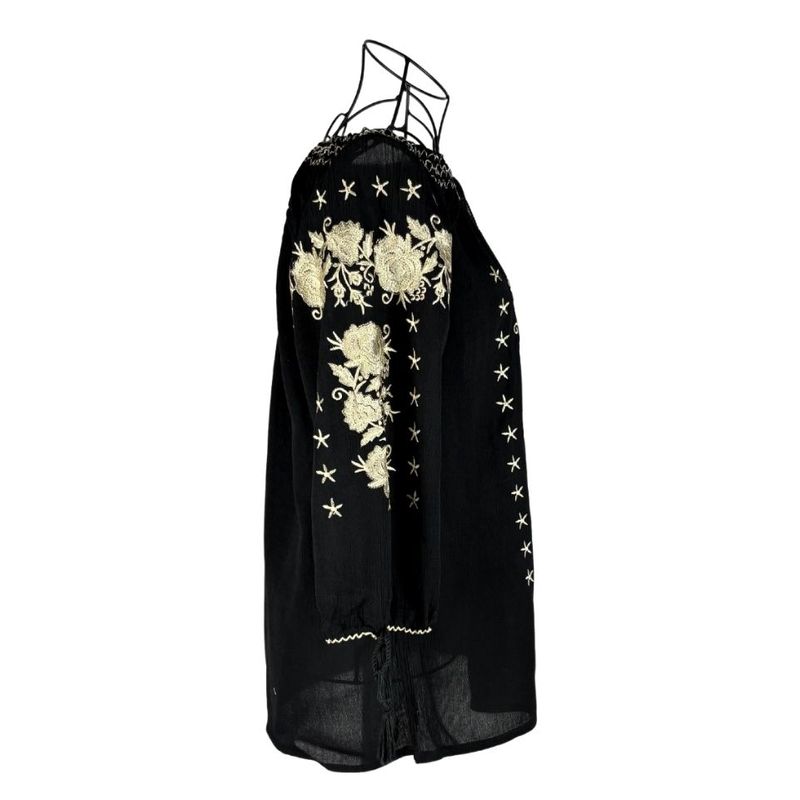 Fashion, accesorii si bijuterii - Femei - Imbracaminte femei - Camasi si bluze femei - Bluza dama tip ie 257 negru/bej , marimea 5XL - Infinity.ro