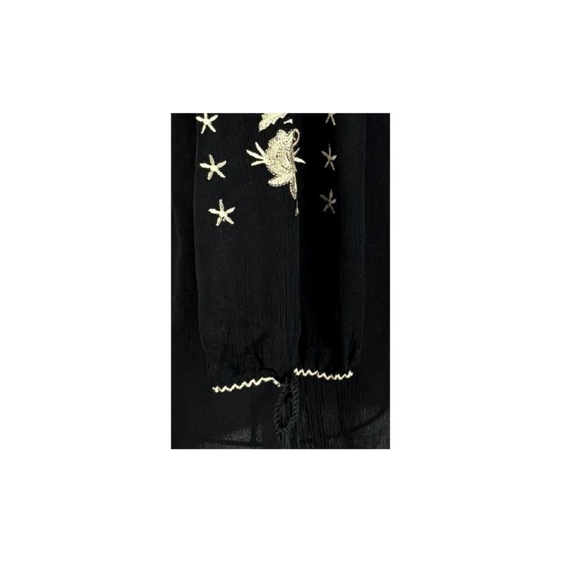 Fashion, accesorii si bijuterii - Femei - Imbracaminte femei - Camasi si bluze femei - Bluza dama tip ie 257 negru/bej , marimea 5XL - Infinity.ro