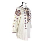 Fashion, accesorii si bijuterii - Femei - Imbracaminte femei - Camasi si bluze femei - Bluza dama tip ie 257 bej/maro marimea S - Infinity.ro