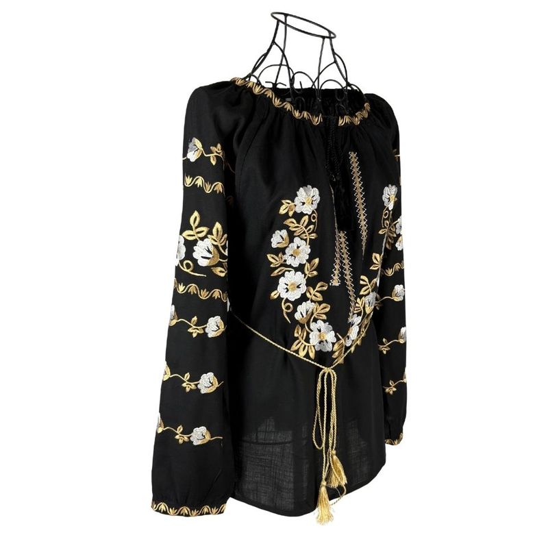 Fashion, accesorii si bijuterii - Femei - Imbracaminte femei - Camasi si bluze femei - Bluza dama tip ie I26 negru/alb marimea S - Infinity.ro