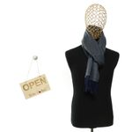 Fashion, accesorii si bijuterii - Barbati - Accesorii barbati - Esarfe si fulare barbati - Esarfa barbati, din lana, pashmina, 31x170 cm, Buticcochet, Bleumarin - ES3200 - Infinity.ro