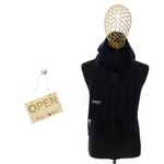 Fashion, accesorii si bijuterii - Barbati - Accesorii barbati - Esarfe si fulare barbati - Esarfa barbati, din lana, pashmina, 31x170 cm, model uni, Buticcochet, Bleumarin - ES3168 - Infinity.ro