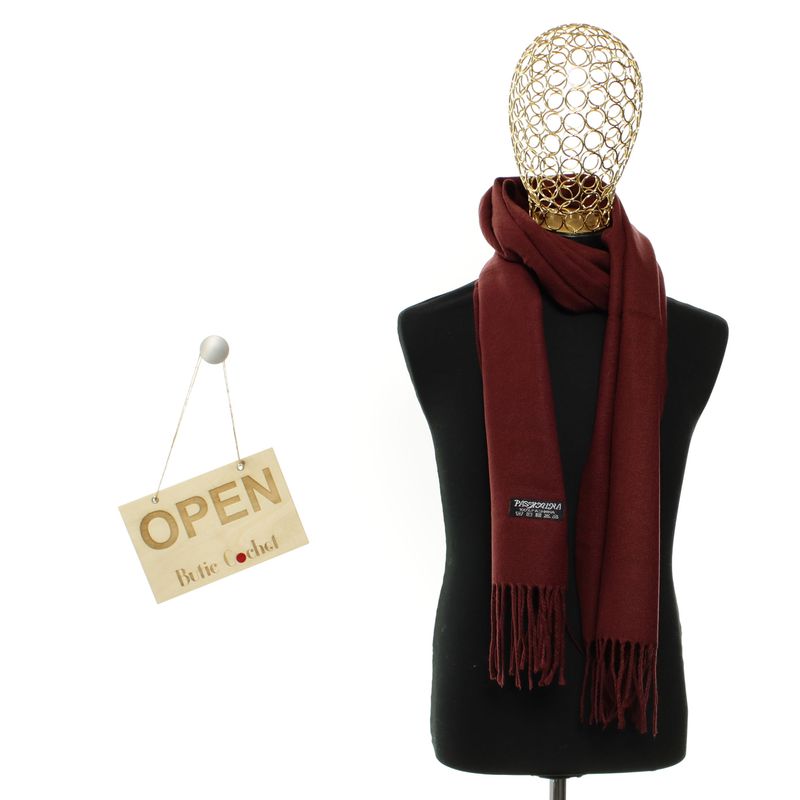 Fashion, accesorii si bijuterii - Barbati - Accesorii barbati - Esarfe si fulare barbati - Esarfa barbati, din lana, pashmina, 31x170 cm, model uni, Buticcochet, Brodo - ES3169 - Infinity.ro