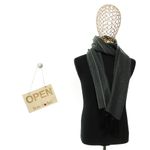 Fashion, accesorii si bijuterii - Barbati - Accesorii barbati - Esarfe si fulare barbati - Esarfa barbati, din lana, pashmina, 31x170 cm, Buticcochet, Gri - ES3203 - Infinity.ro