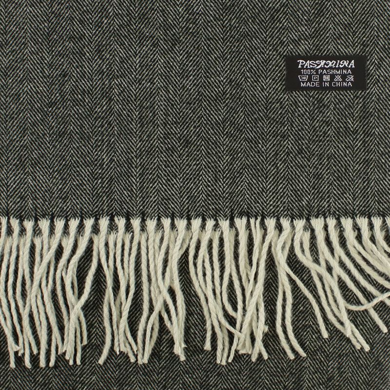 Fashion, accesorii si bijuterii - Barbati - Accesorii barbati - Esarfe si fulare barbati - Esarfa barbati, din lana, pashmina, 31x170 cm, Buticcochet, Negru - ES3186 - Infinity.ro