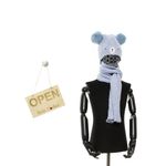 Fashion, accesorii si bijuterii - Copii - Accesorii copii - Caciuli si palarii copii - Set caciula si fular, pentru copii, Buticcochet, din viscoza si sintetic, model cu ursulet, Albastru - SETF262 - Infinity.ro