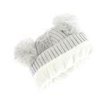 Fashion, accesorii si bijuterii - Copii - Accesorii copii - Caciuli si palarii copii - Set caciula si fular, pentru copii, Buticcochet, din viscoza si sintetic, model cu ursulet, Gri - SETF259 - Infinity.ro