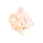 Fashion, accesorii si bijuterii - Copii - Accesorii copii - Caciuli si palarii copii - Set caciula si fular, pentru copii, Buticcochet, din viscoza si sintetic, model cu unicorn, Roz - SETF315 - Infinity.ro