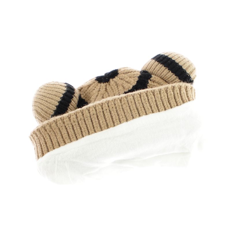 Fashion, accesorii si bijuterii - Copii - Accesorii copii - Caciuli si palarii copii - Set caciula si fular, pentru copii, Buticcochet, din viscoza si sintetic, model cu ursulet, Maro - SETF271 - Infinity.ro