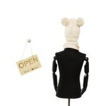 Fashion, accesorii si bijuterii - Copii - Accesorii copii - Caciuli si palarii copii - Set caciula si fular, pentru copii, Buticcochet, din viscoza si sintetic, model cu ursulet, Crem - SETF263 - Infinity.ro
