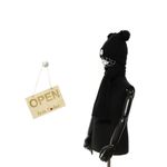Fashion, accesorii si bijuterii - Copii - Accesorii copii - Caciuli si palarii copii - Set caciula si fular, pentru copii, Buticcochet, din viscoza si sintetic, model cu ursulet, Negru - SETF264 - Infinity.ro