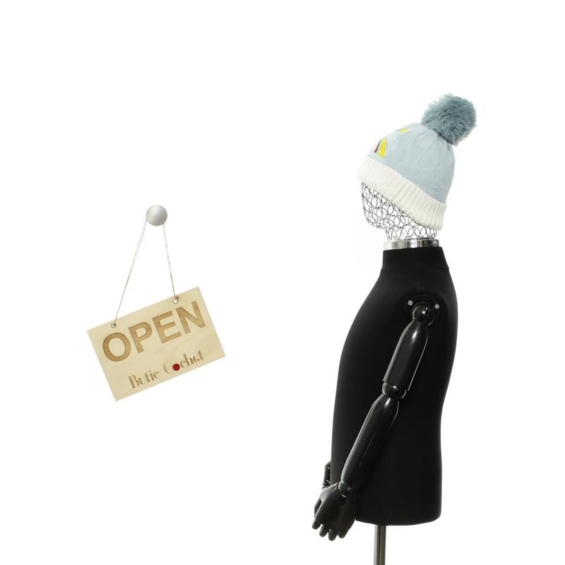 Fashion, accesorii si bijuterii - Copii - Accesorii copii - Caciuli si palarii copii - Fes pentru copii, Buticcochet, din viscoza si sintetic, model cu racheta, Bleu - FES363 - Infinity.ro
