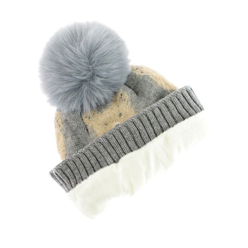 Fashion, accesorii si bijuterii - Copii - Accesorii copii - Caciuli si palarii copii - Set caciula si fular, pentru copii, Buticcochet, din viscoza si sintetic, model urs, Gri inchis - SETF290 - Infinity.ro
