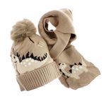 Fashion, accesorii si bijuterii - Copii - Accesorii copii - Caciuli si palarii copii - Set caciula si fular, pentru copii, Buticcochet, din viscoza si sintetic, model cu dinozauri, Maro - SETF312 - Infinity.ro