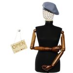Fashion, accesorii si bijuterii - Femei - Accesorii femei - Caciuli si palarii femei - Bereta de dama, Buticcochet, din acril si vascoza, model uni, one size, Albastru - BSC759 - Infinity.ro
