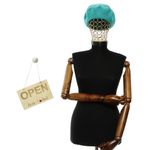 Fashion, accesorii si bijuterii - Femei - Accesorii femei - Caciuli si palarii femei - Bereta de dama, Buticcochet, din lana, one size, Turcoaz - BSC720 - Infinity.ro