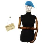 Fashion, accesorii si bijuterii - Femei - Accesorii femei - Caciuli si palarii femei - Bereta de dama, Buticcochet, din lana, one size, Albastru inchis - BSC723 - Infinity.ro