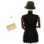 Fashion, accesorii si bijuterii - Femei - Accesorii femei - Caciuli si palarii femei - Palarie dama, reglabila, ButicCochet, 20% lana 80 acril, Kaki - PAL1835 - Infinity.ro