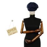 Fashion, accesorii si bijuterii - Femei - Accesorii femei - Caciuli si palarii femei - Sapca de dama, Buticcochet, din acril si poliester, marime 54-56, Bleumarin - BSC823 - Infinity.ro