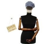 Fashion, accesorii si bijuterii - Femei - Accesorii femei - Caciuli si palarii femei - Bereta de dama, Buticcochet, din acril si vascoza, model cu strasuri, one size, Albastru - BSC737 - Infinity.ro